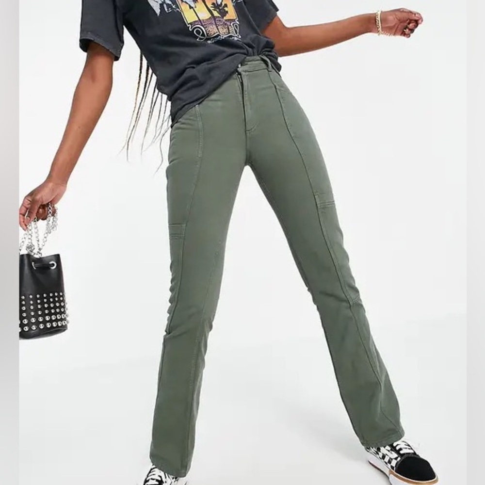 ASOS TALL cargo pants olive green size 10T